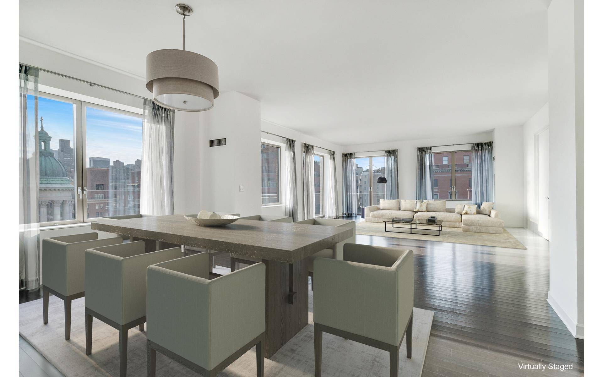 Perched high in a rare and sought after Boutique Doorman Building on the Upper East Side.