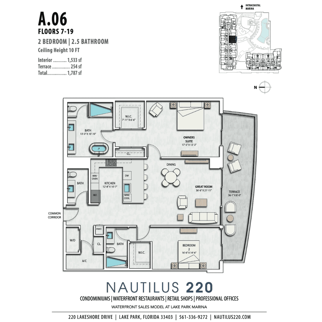 Be the first to enjoy this brand new, never lived in, waterfront residence at Nautilus 220.