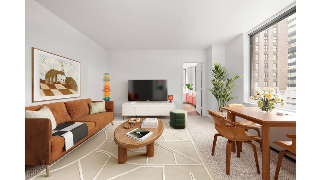 Special opportunity to create a large three bedroom home out of Apartments 5C and 5D in the full service Cosmopolitan Condominium.