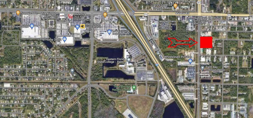 Rare Development Opportunity 4 Adjacent Commercial Lots in Palm BayAssemblage of 6125, 6135, 6145 6155 Babcock St SE offers prime frontage along one of Palm Bay's busiest corridors.