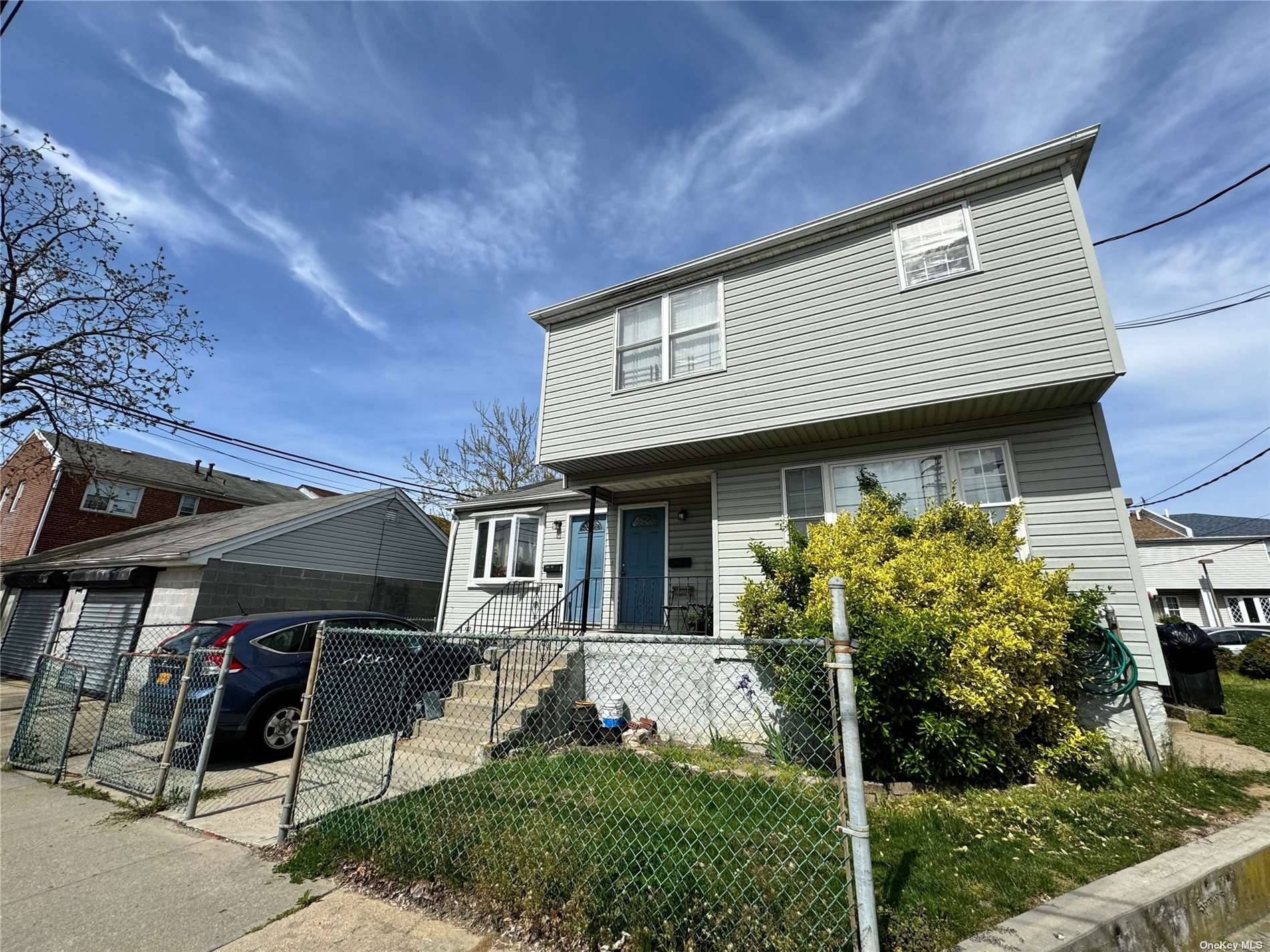 Come see this two family duplex located in walking distance to train station.