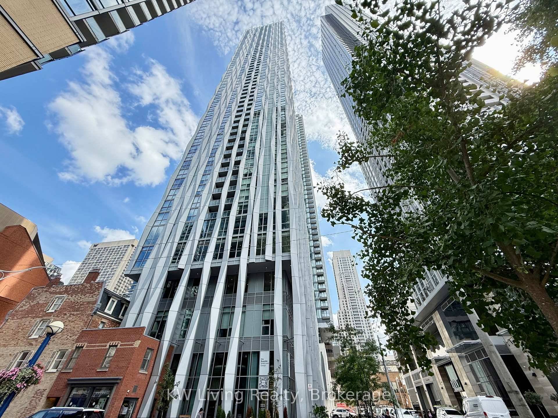 Yonge amp ; Bloor Luxury Condo One Bedroom One Bathroom With European Style Custom Cabinetry Throughout Kitchen And Bathroom With Sculpturally Formed Corian Sink And Countertop.