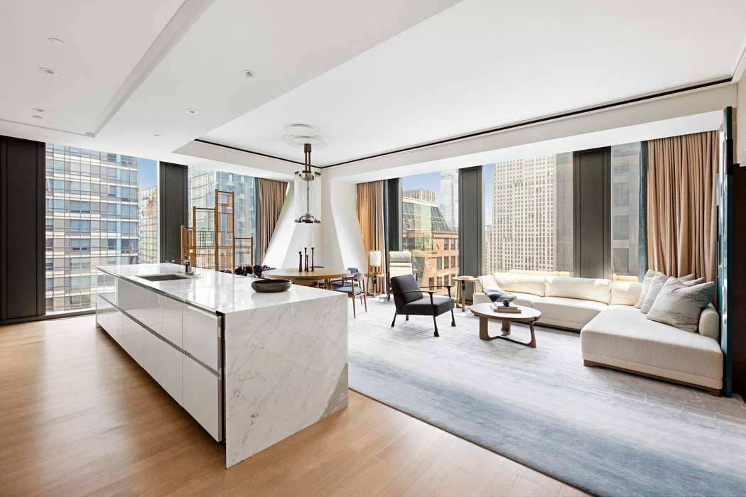Rare Opportunity at 53 West 53 Customizable Luxury Half Floor Residence This exceptional half floor residence at the iconic 53 West 53 presents a rare and remarkable opportunity.