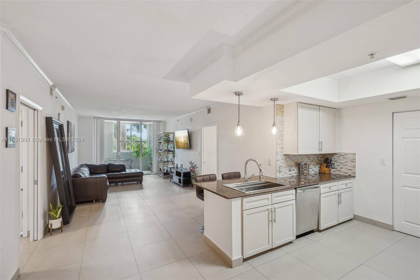 Bayfront One of a Kind Spacious Split 2 2 condo with 1258 sqft per floor plan with Bay and Park Views Margaret Pace Park in Edgewater.