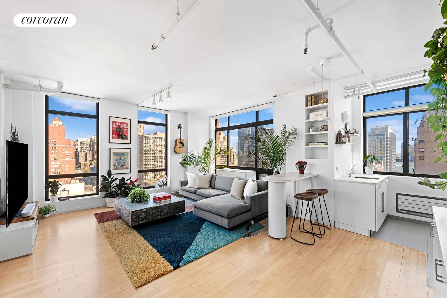 A Trophy One Bedroom Oasis in the Sky at The Sycamore Perched high above the city, this one of a kind 1 bedroom, 1.