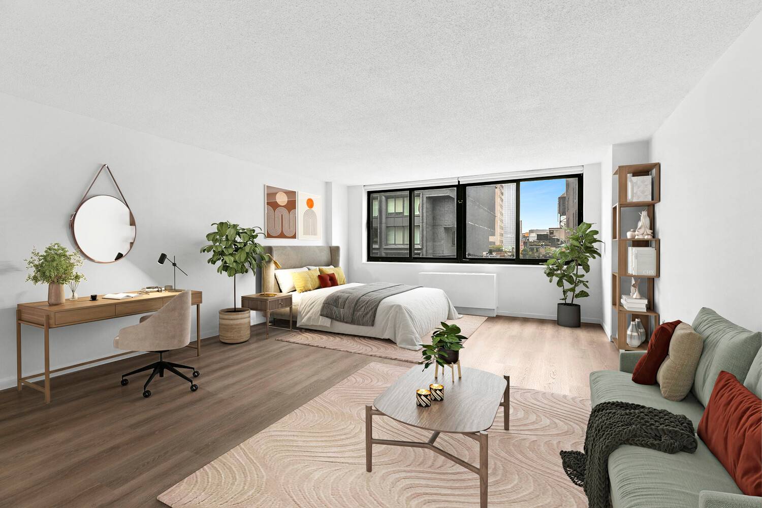 376 Broadway 10G is a spacious 600 square feet studio condominium with oversized windows, an abundance of natural light, open kitchen with dishwasher and large refrigerator, ample storage, and low ...