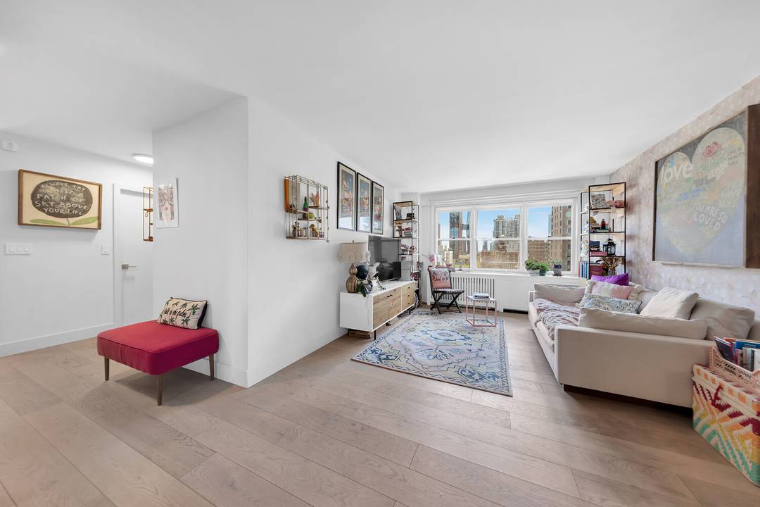 Welcome to Apartment 12E at 166 East 35th Street a bright, high floor corner one bedroom in a full service co op in the heart of Murray Hill.