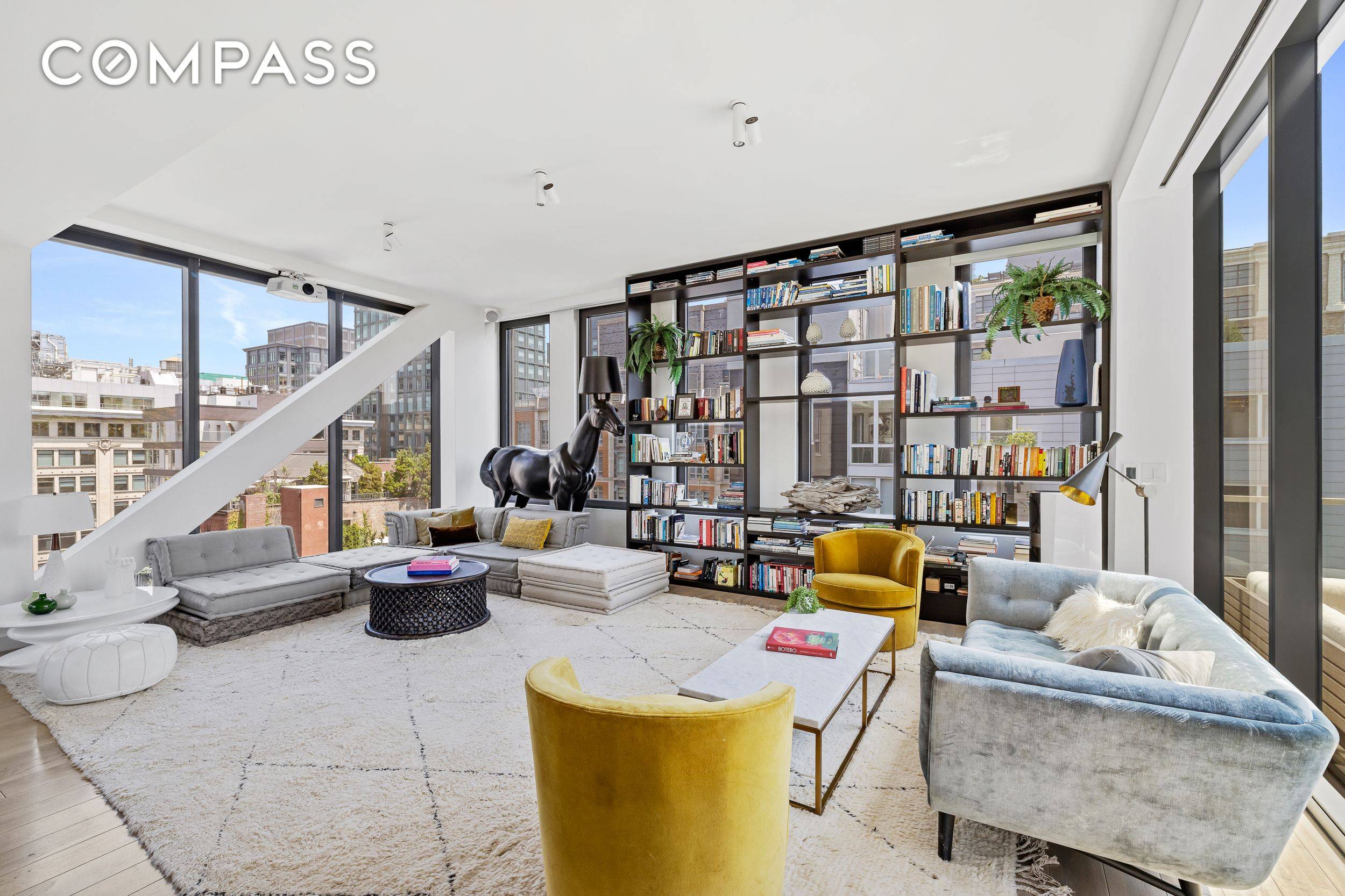 Wrapped in sweeping open skyline views, this three bedroom, three and a half bathroom penthouse duplex is a sanctuary in the sky featuring stunning designer interiors, en suite bedrooms, and ...