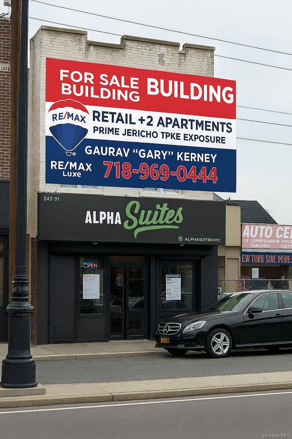 Mixed use property on Jericho Turnpike offering multiple income streams and strong visibility.