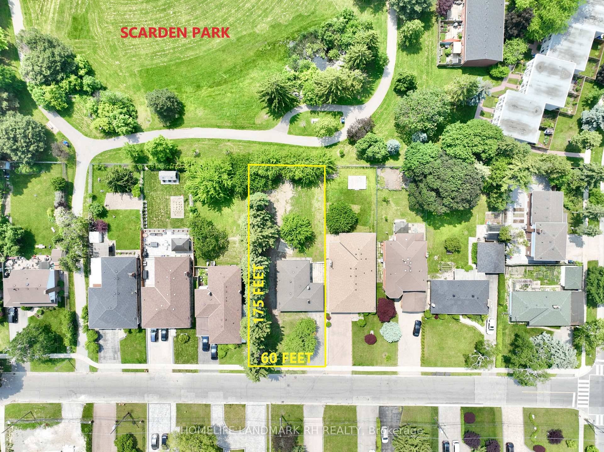 Backing onto Park High Demand Location w 60' x 175' Big Lot.
