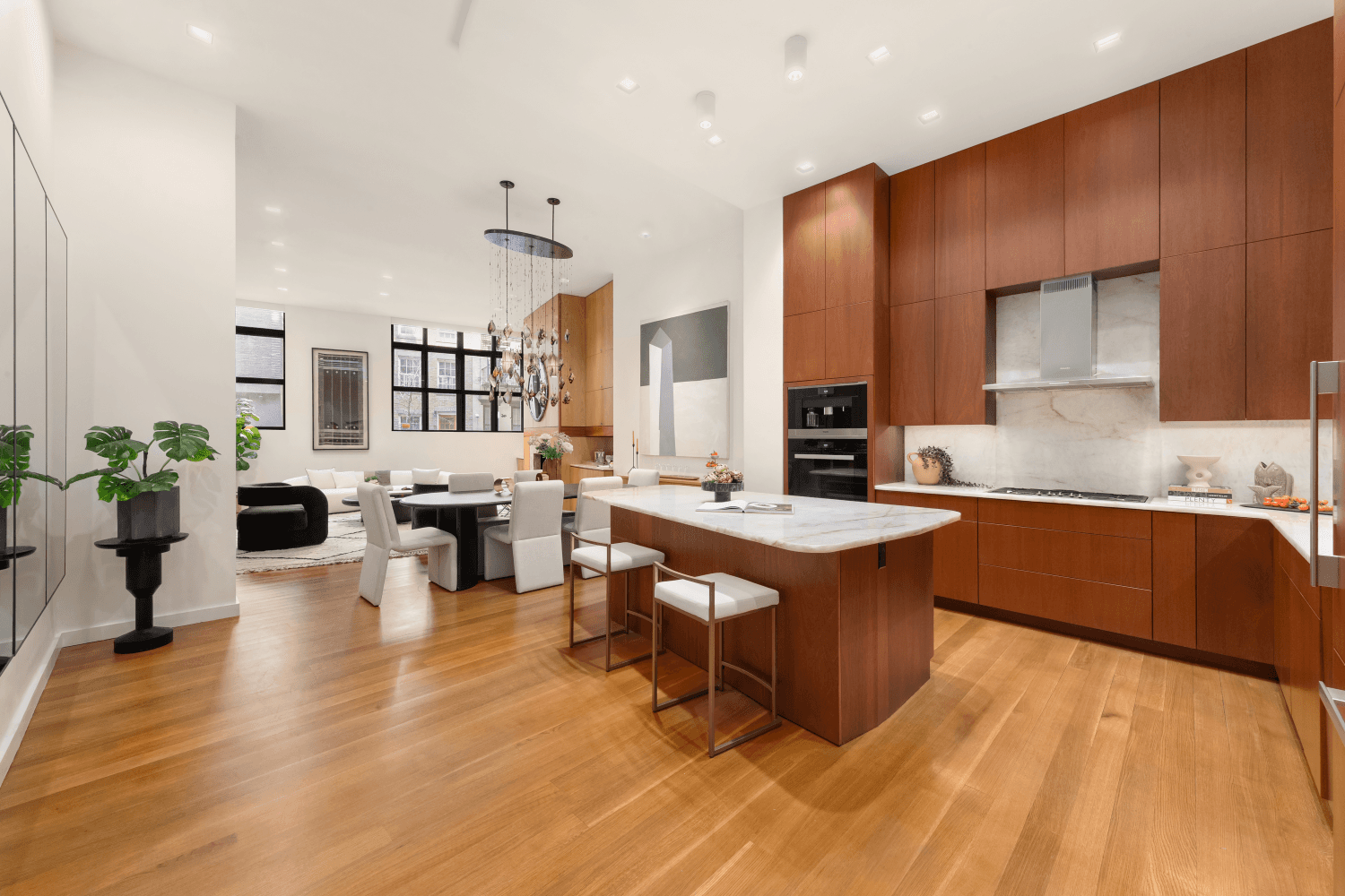 Spanning 2300sqft, Refined design, West Village charm, and loft proportions coalesce in this exquisite 2 bedroom, 2 bathroom co op with soaring 1 2.