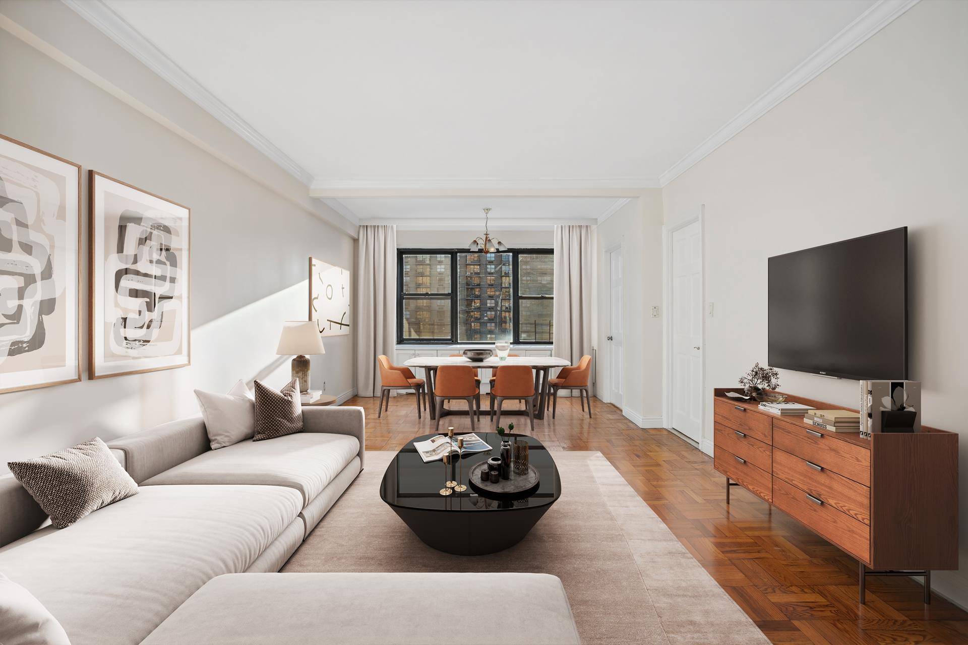 Welcome to apartment 8KS, a coveted corner unit in one of Tudor City's most sought after co ops.