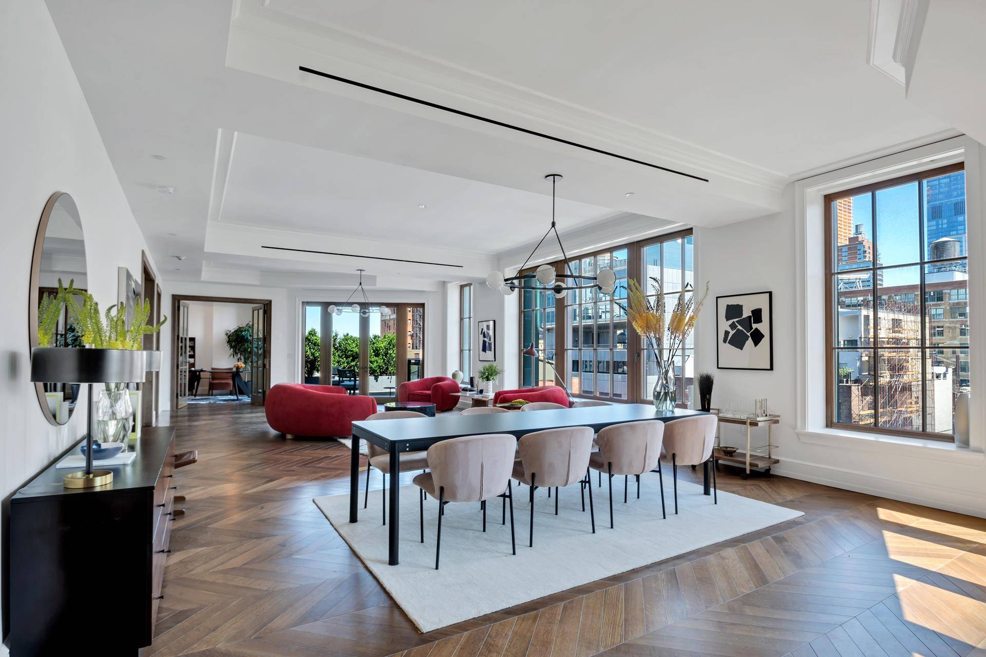 Meticulously designed by the visionary team of Roman and Williams and brought to life by JDS Development Group, this home, encompasses a full floor, featuring four five bedrooms, five and ...