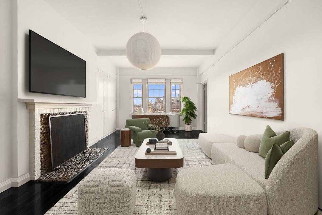 Located in one of the West Village's most coveted pre war condominiums, Residence 17D at 299 West 12th Street is a beautifully scaled corner two bedroom, two bath home with ...