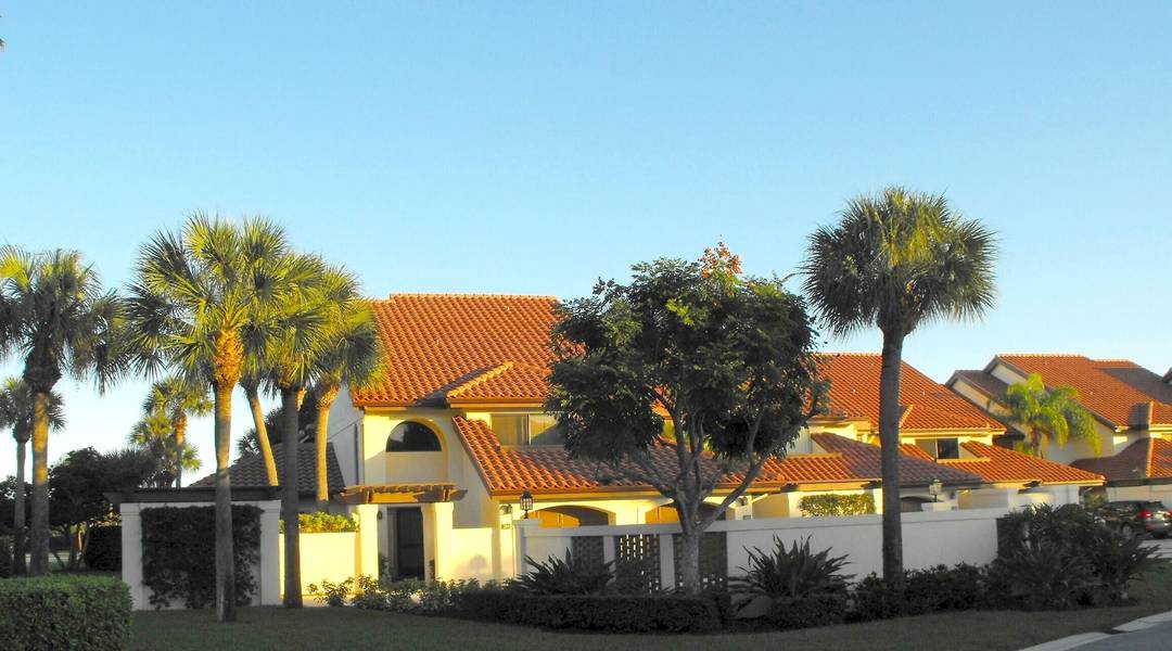 Rare find for a renovated end unit with a golf course view from the eat in kitchen and master bedroom.