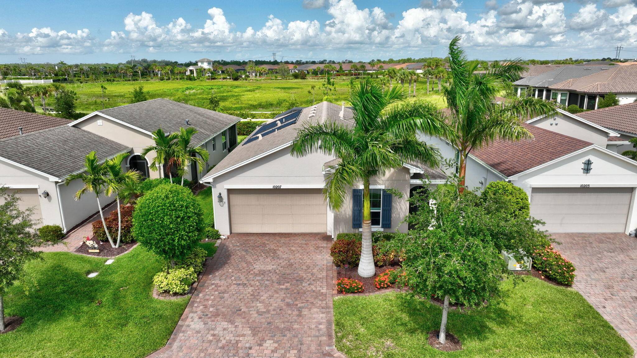 Nicely appointed and charming 3 bedroom 2 bath private pool home in the scenic 55 plus neighborhood of Vitalia.