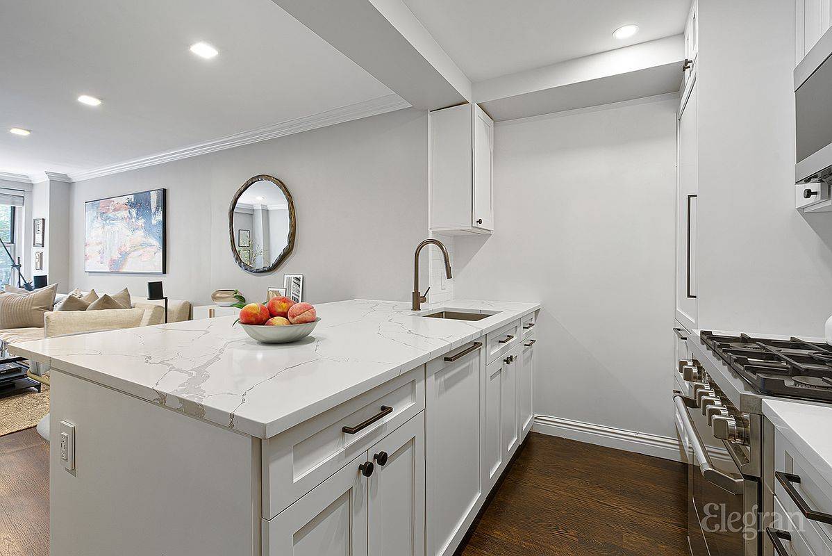 Step into an oversized one bedroom apartment that is flooded with natural light from six large west facing windows, hardwood strip flooring, and FIVE custom closets no stone was left ...