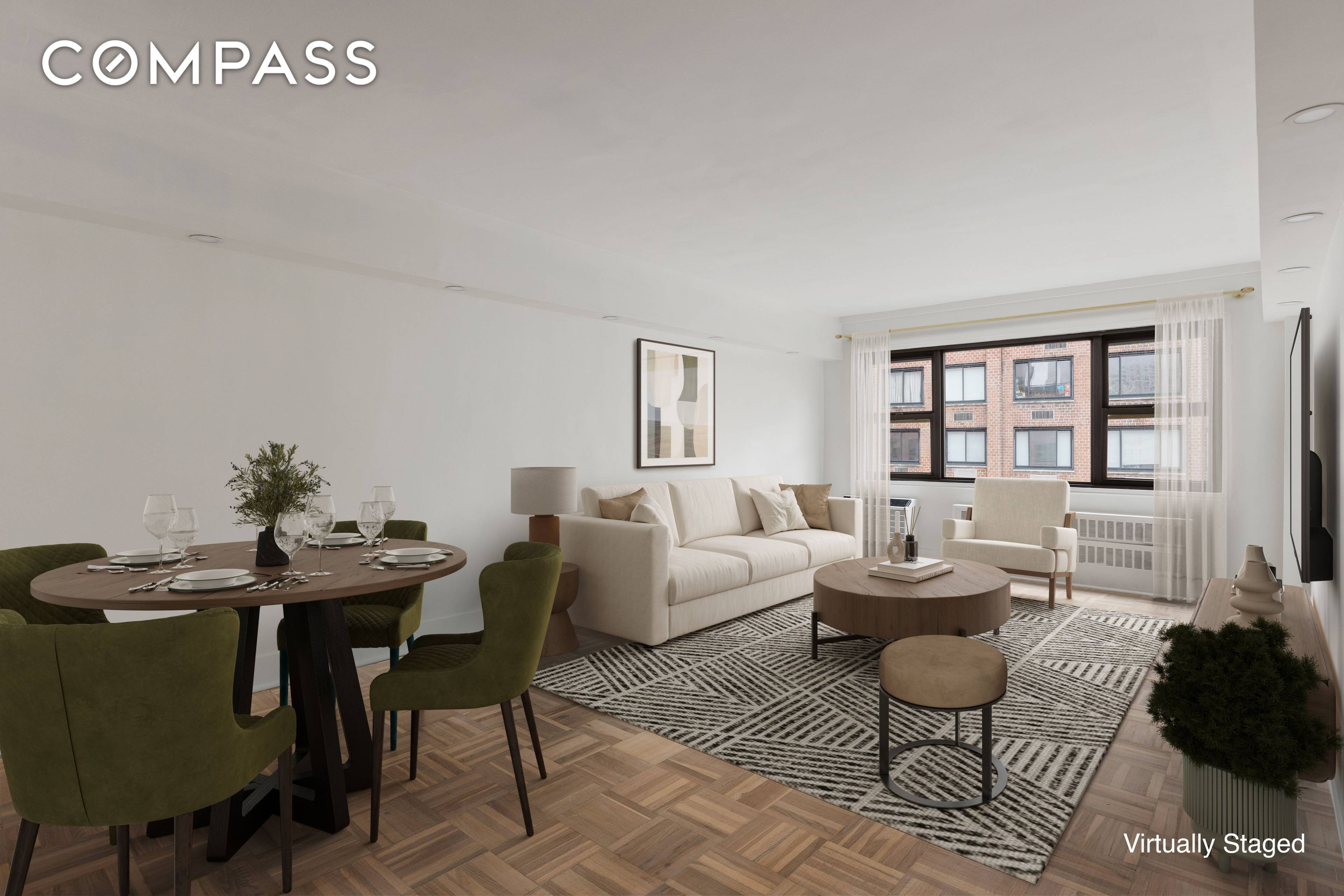 Perched on the ninth floor, this beautifully gut renovated one bedroom residence offers open, city views and abundant natural light.