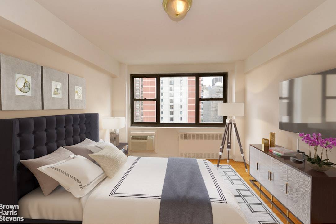 Extra large 1 bedroom easily convertible to a 2 bedroom apartment.