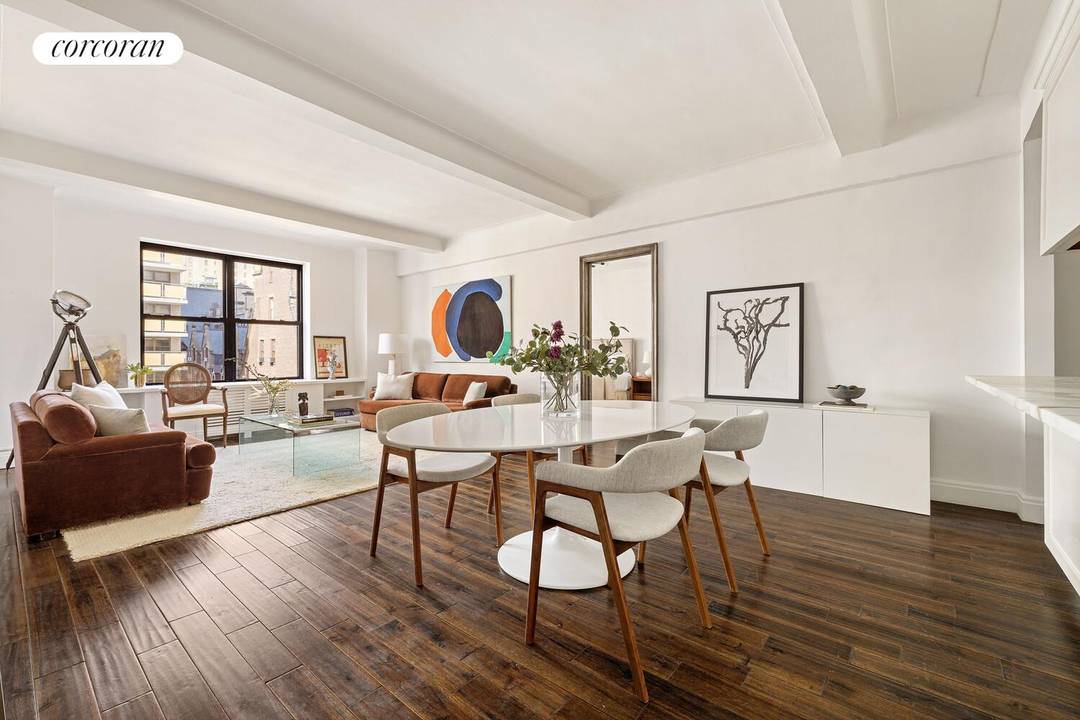 Light filled, classic three bedroom blending pre war character with a smart, functional layout in prime UWS location just steps from Central Park.