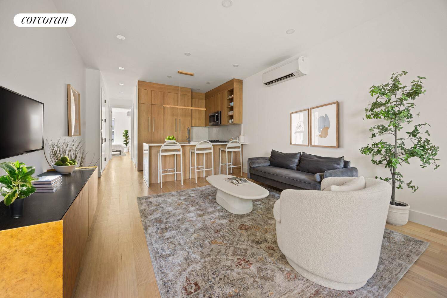 Welcome to Unit 2 at 1230 Putnam Avenue, a thoughtfully designed 2 bedroom, 2 bathroom floor through home in a newly constructed boutique 3 unit condominium in the heart of ...