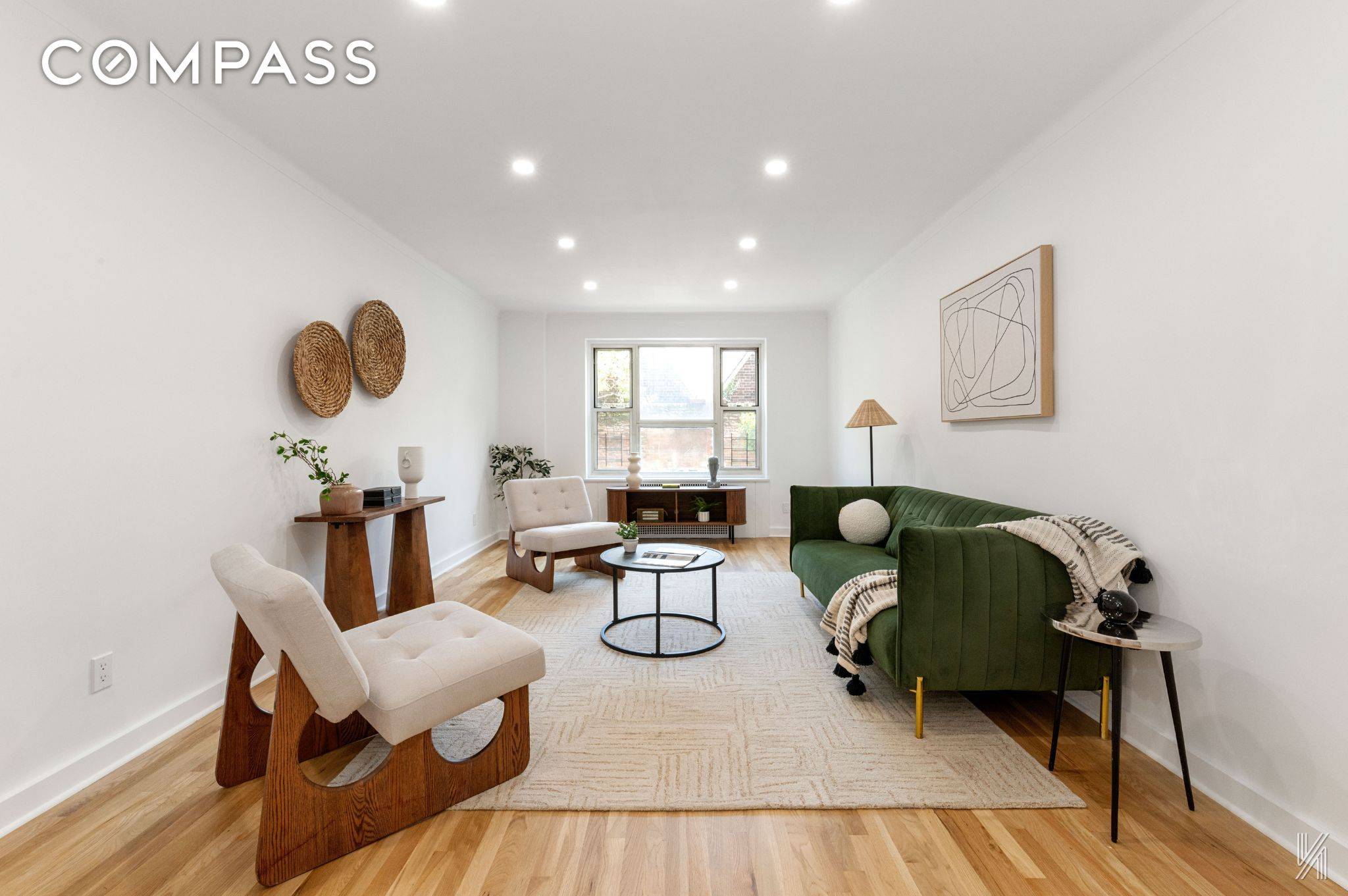 This fully renovated, pin drop quiet one bedroom Sponsor Unit Co op has one of the most coveted floor plans in The Carlton House.