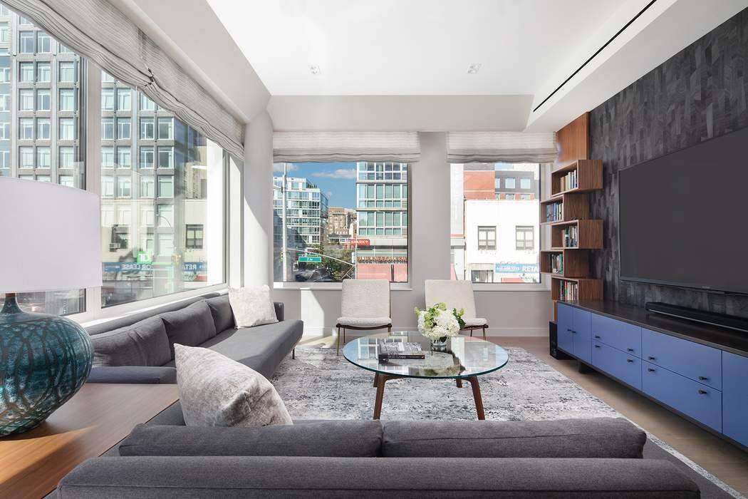 This true three bedroom, three bath corner residence exudes pure luxury.