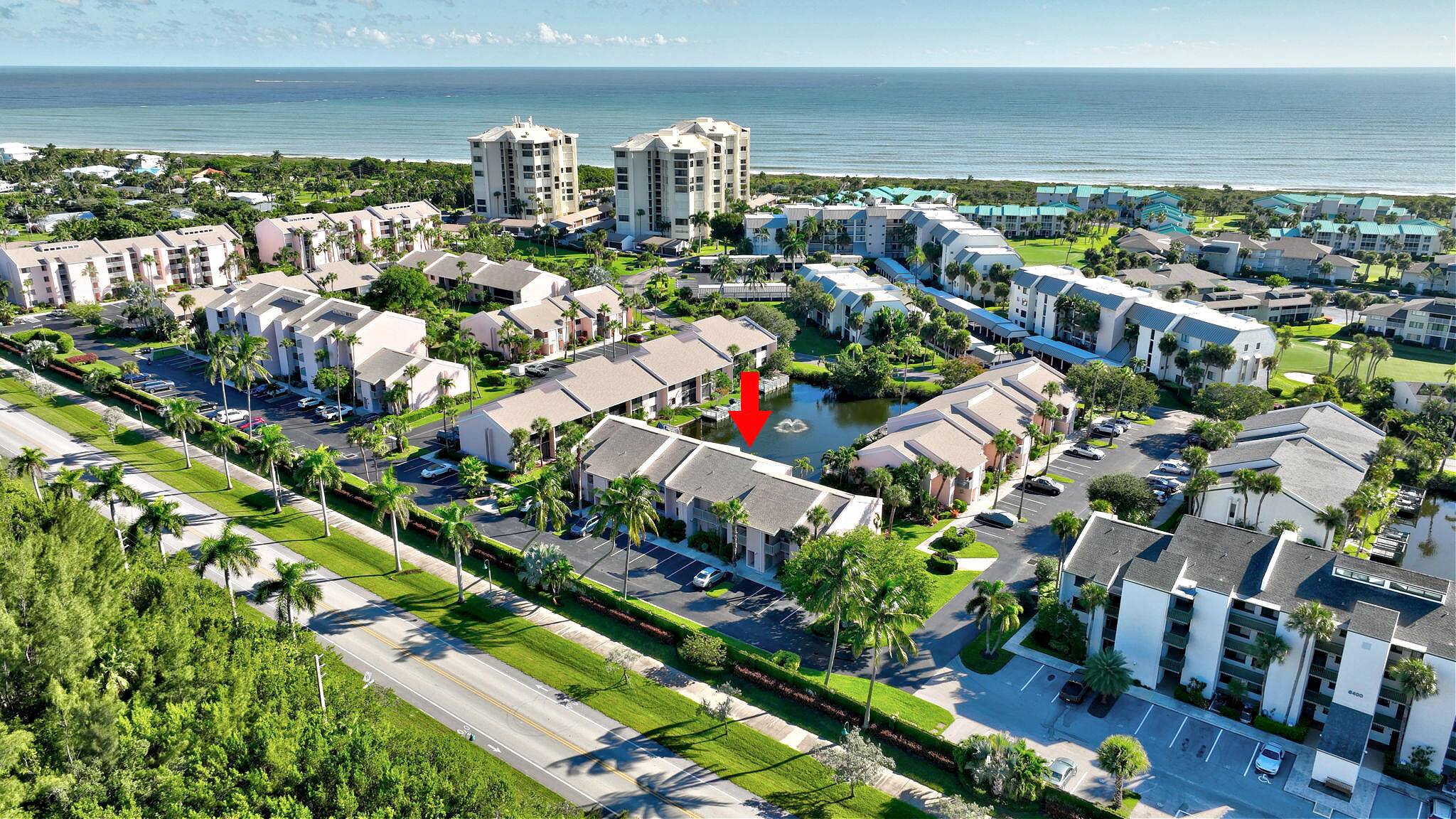 Beautiful 2 bedroom 2 bath ''Beachtree'' condo with a private deck on the pond !