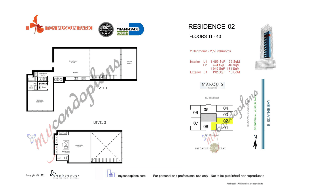 Perched high above the city at Ten Museum Park, This loft residence tells a story of refined design and effortless luxury.