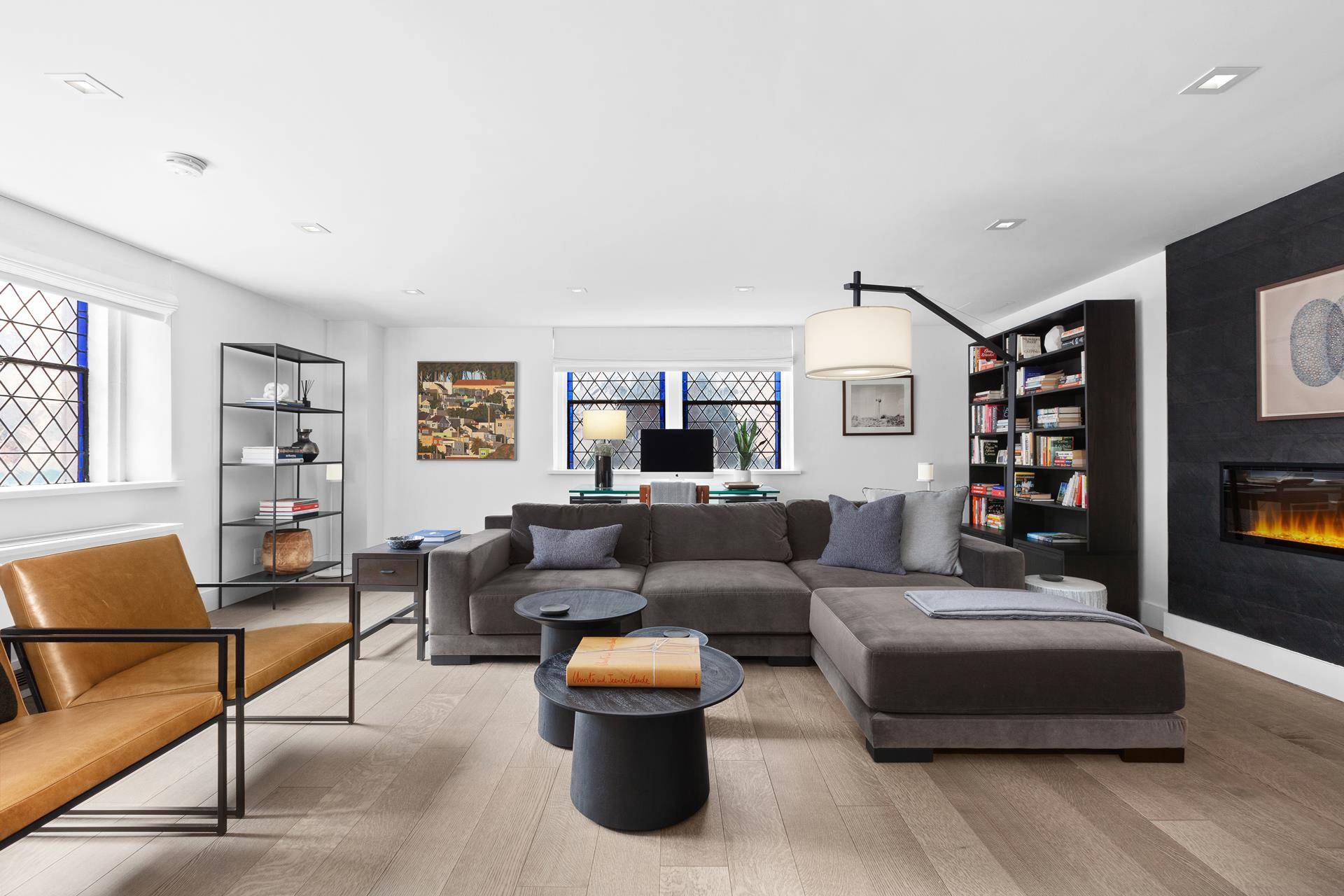 No detail has been overlooked in the creation of this massive and furnished one bedroom, two bathroom home at the Abbey in historic Gramercy Park.