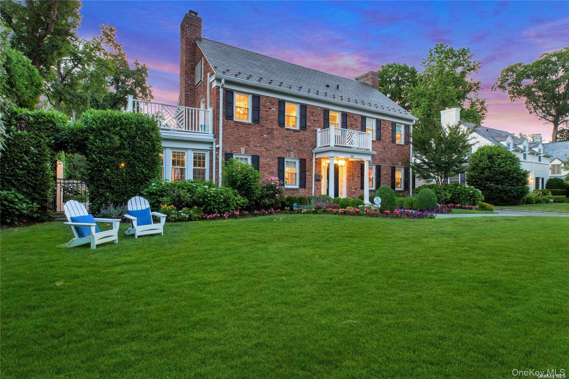 Welcome To This Classic, Beautifully Renovated 5 bedroom, Brick Center Hall Colonial In The Village Of Flower Hill Which Offers Chic amp ; Stylish Entertaining Spaces Including A Dramatic, Bespoke ...