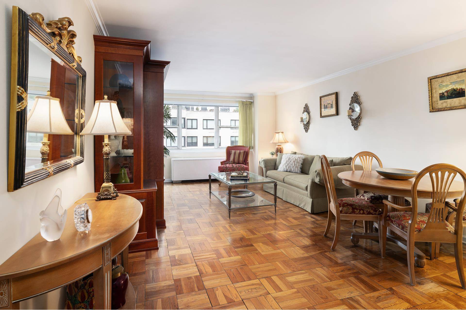 DON'T MISS OUT on this spacious, light filled, western facing one bedroom home with spectacular skyline views in the coveted UES co op at 201 E 66th St.