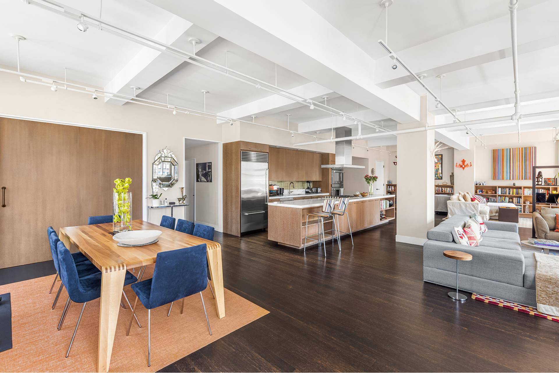 Completely redesigned to perfection, Residence 11F is a truly special loft boasting three bedrooms, three private terraces and over 2, 400 square feet.
