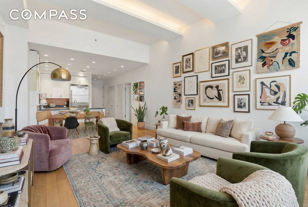 Elevated Loft Living with Water Views at Brooklyn s Most Iconic Address Welcome to Residence 18L at One Hanson Place, a beautifully renovated, high floor 2 bedroom, 2 bathroom loft ...