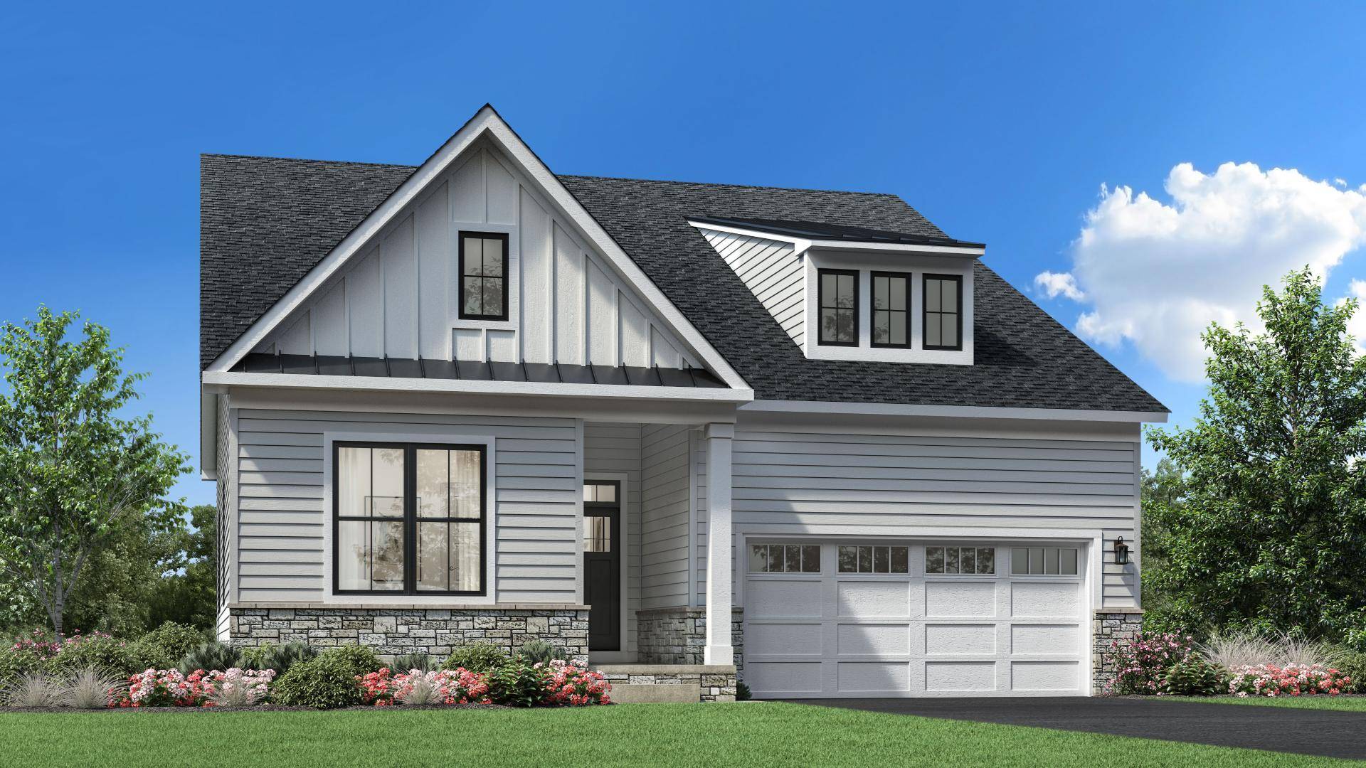 The Alstead is a remarkable residential model that epitomizes the harmonious blend of sophistication and functionality, designed specifically for a 55 community.