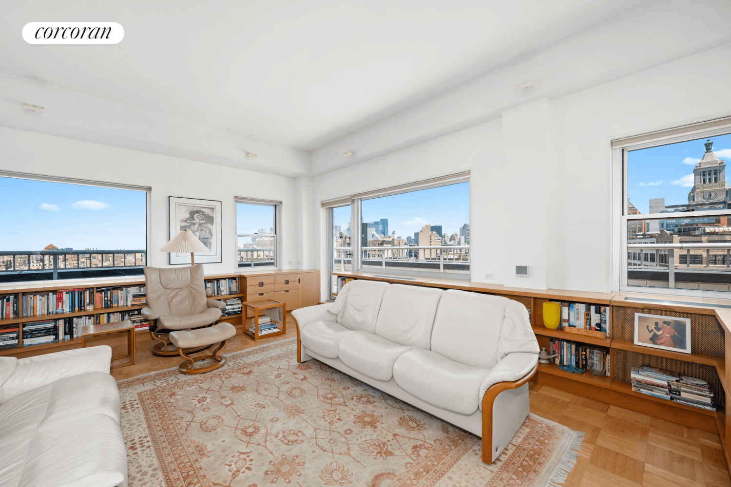 This rarely available 2 bedroom 2 baths penthouse in the highly sought after full service Greenwich Village icon, the Stewart House, is perched in the sky, has unparalleled panoramic views ...