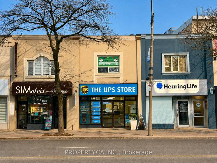 Full Property Address 3217, 3219 amp ; 3221 Yonge Street.
