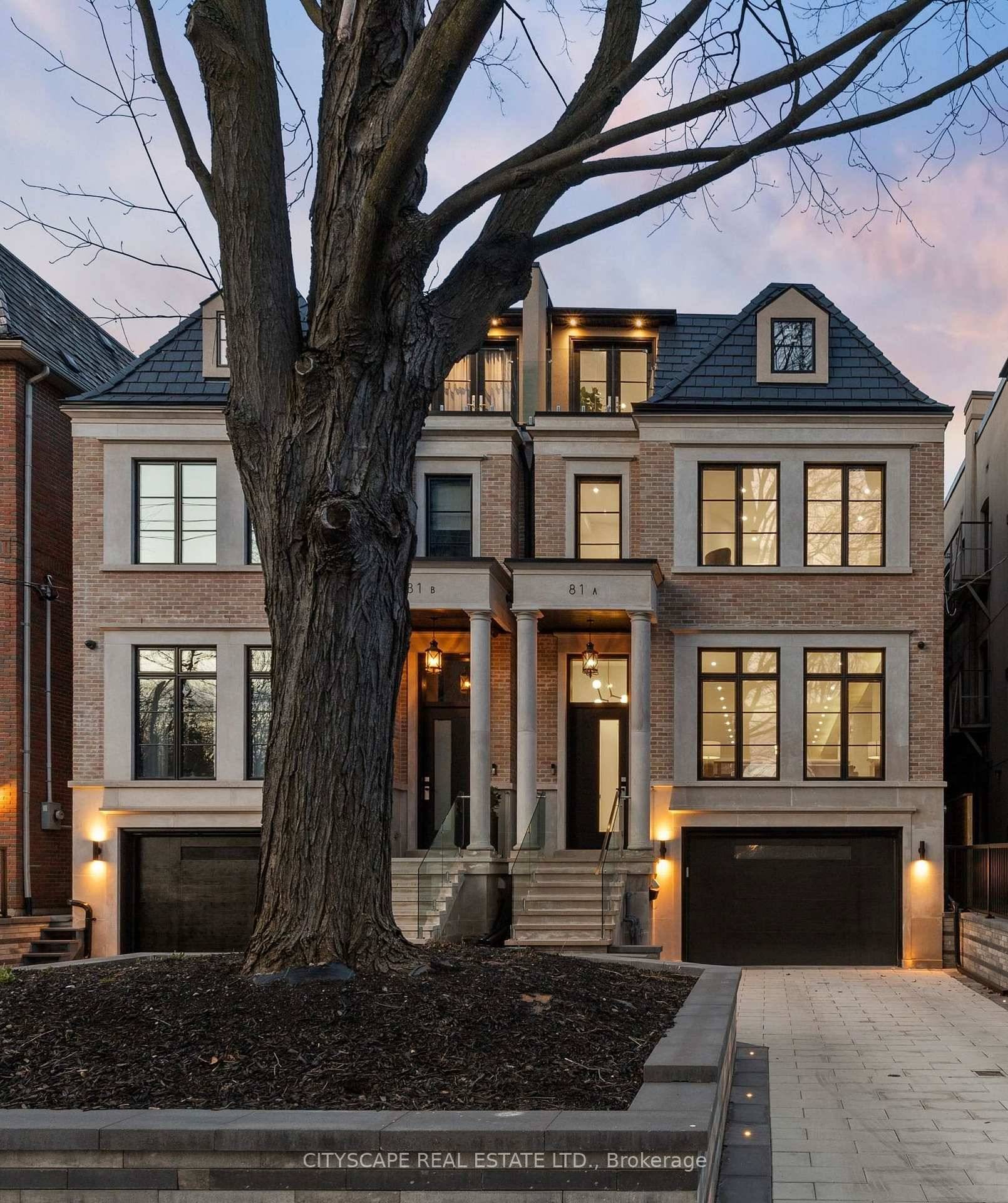 FOR LEASE ! New Timeless Contemporary Residence With Elegant Brick And Limestone Facade.