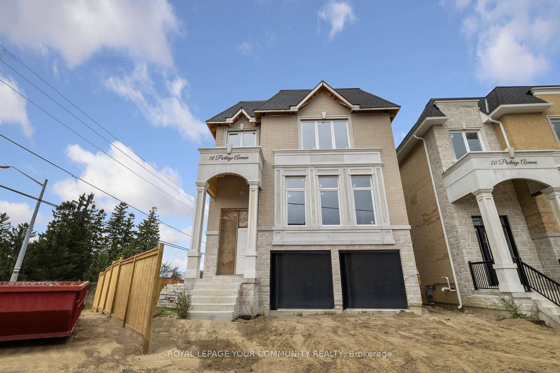brand new home under construction in Richmond Hill.