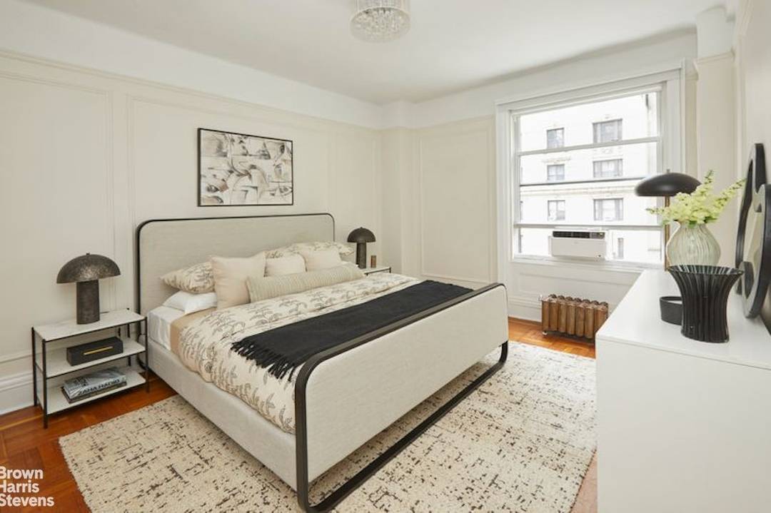 Residence 11J at 200 West 54th Street A gracious pre war two bedroom, one bathroom home offering classic character and peaceful city living.