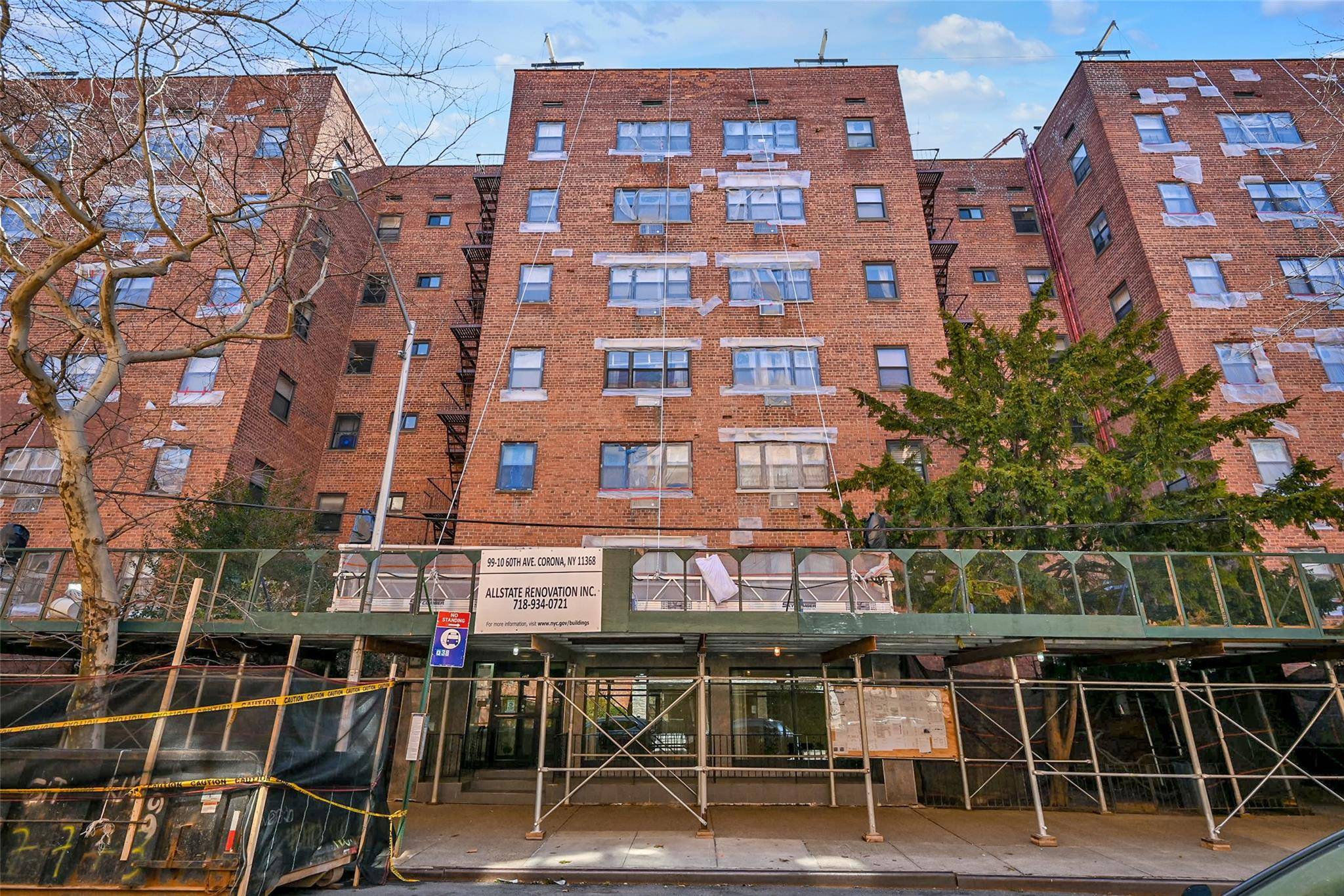 This spacious and charming Co op has three bedrooms and two bathrooms including a master suite with large walk in closet.