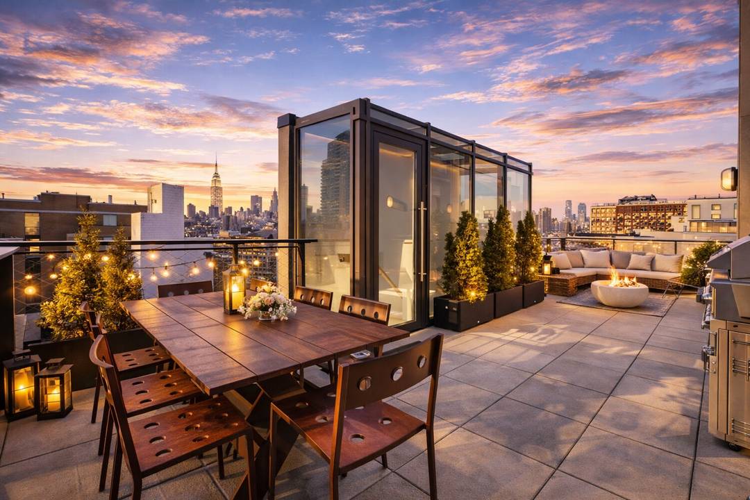 Private Penthouse Living off Williamsburg Waterfront The penthouse at 76 North 8th Street is a rare, brand new waterfront residence offering boutique privacy, an outdoor lover's paradise, and refined modern ...