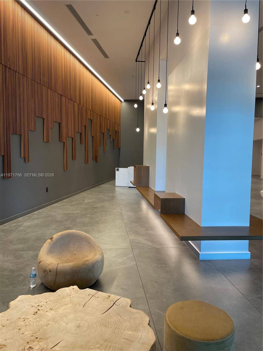 This one bedroom has an office alcove and a deeded garage parking space.