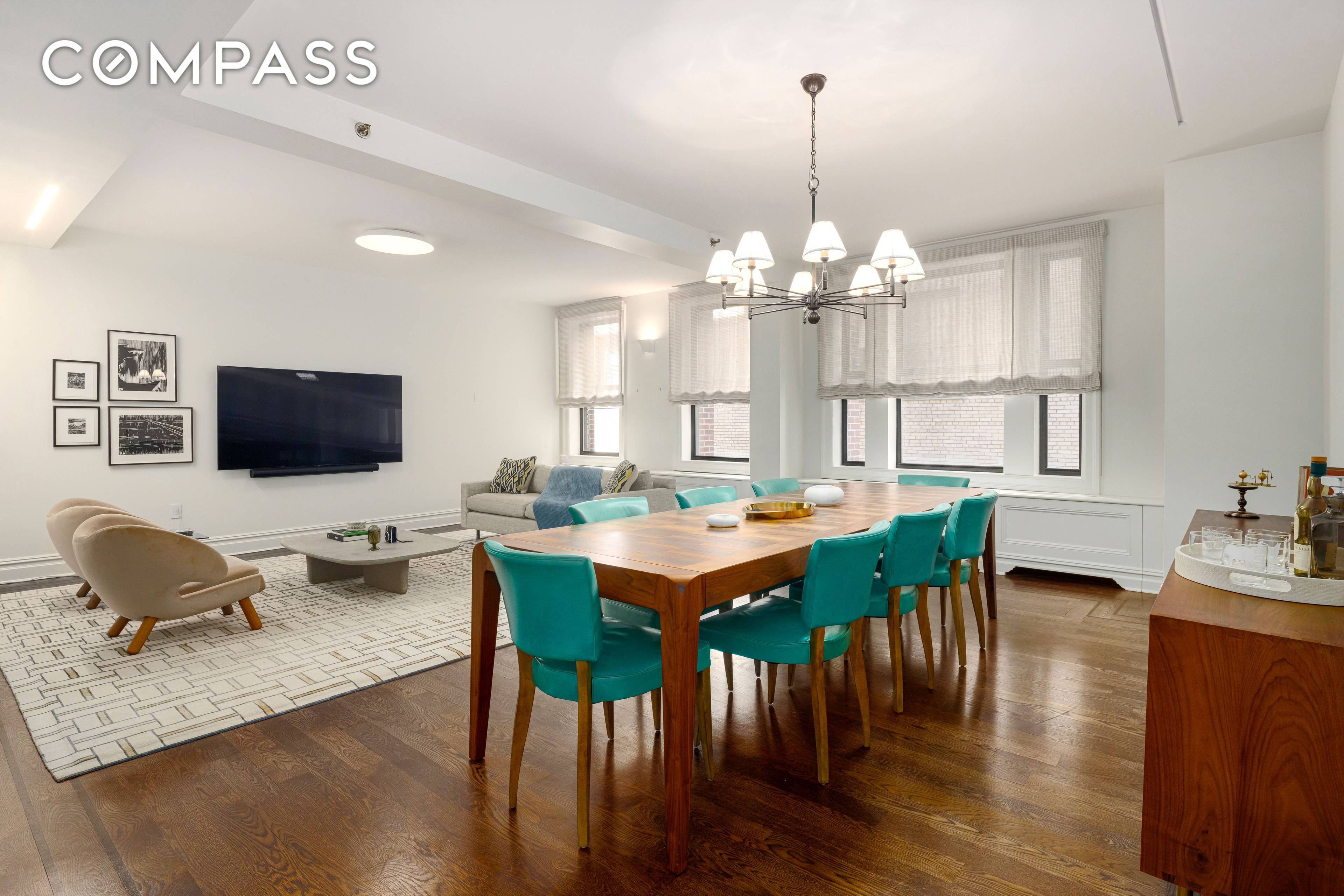 Loft like and fully renovated, this southwest corner 2 bedroom, 2 bath prewar doorman condo with 9.