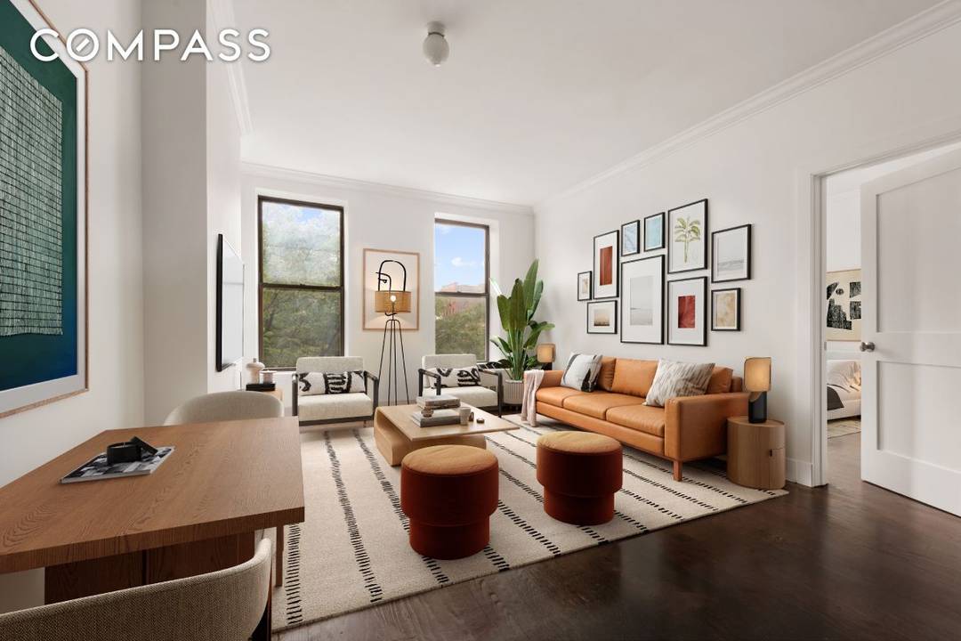 Pristine 1 BD with Premium Finishes and Tree Top Skyline Views Bathed in natural light from oversized windows, residence 3F boasts high ceilings, eastern exposure with tree top skyline views ...