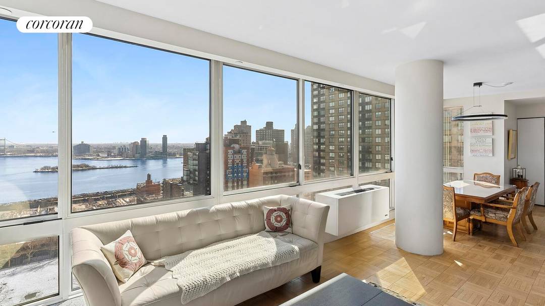 High Floor value with Sweeping Views amp ; Investment Upside at One Carnegie Hill Residence 25C offers an elevated living experience with unobstructed East River views framed by floor to ...