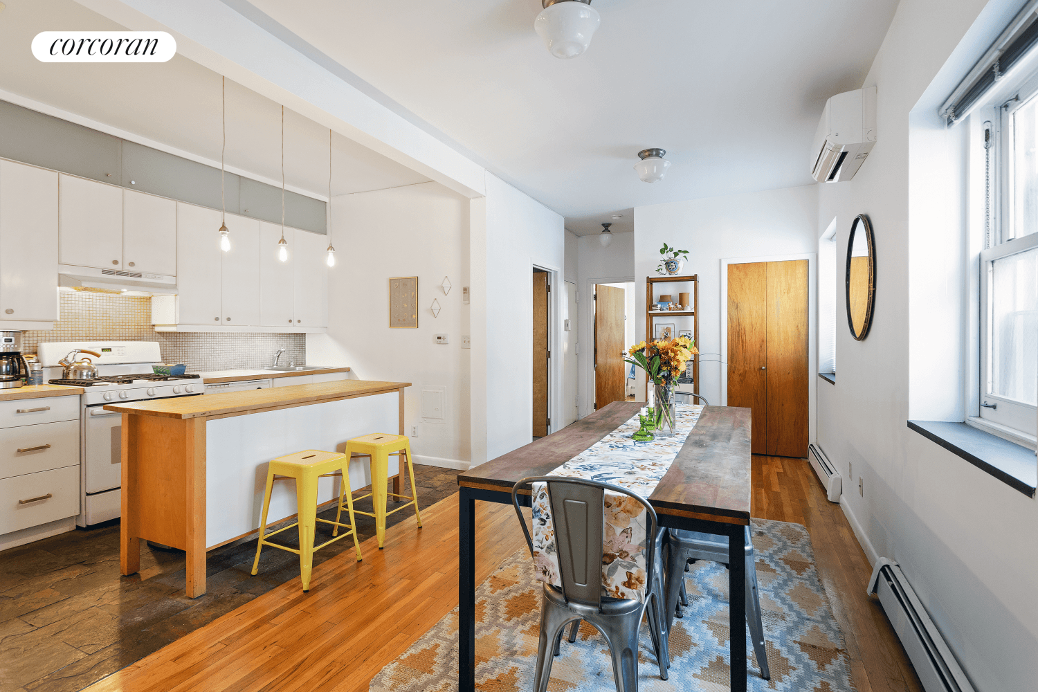 Bright, airy, and full of charm, this spacious 1 bedroom garden apartment is tucked away on a quiet, tree lined block in prime Park Slope.