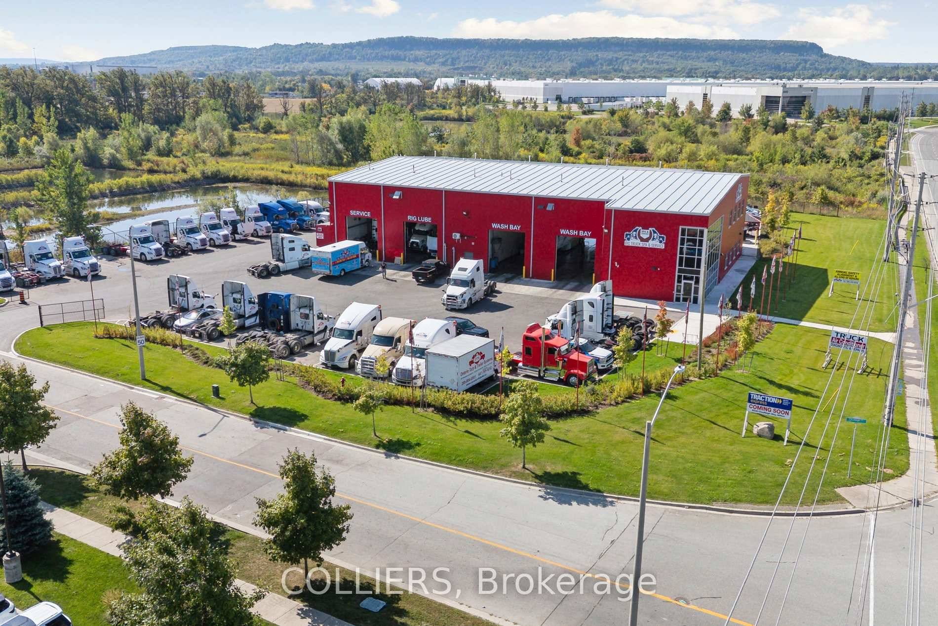 Recently built turnkey truck and trailer wash and repair facility minutes from Highway 401 and Highway 25.