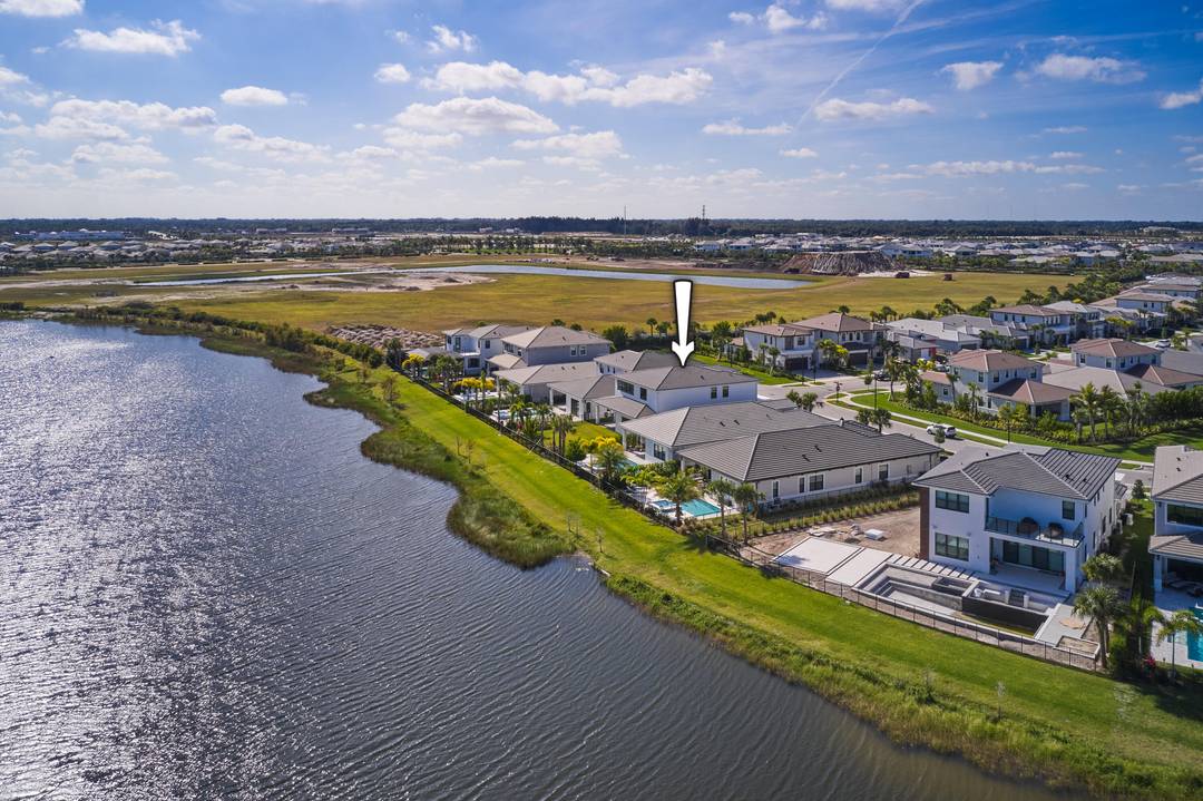 Sophisticated lakefront living in Solana Bay at Avenir.