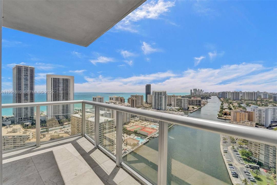 Stunning 3BED, 3BATH penthouse residence offering over 180 panoramic views of the city skyline, Intracoastal, and Atlantic Ocean with direct ocean views.